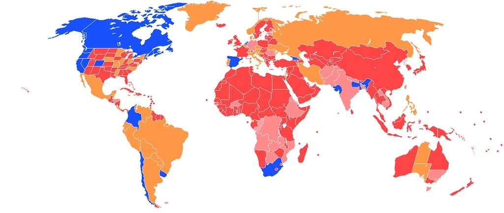 mapa cannabis legal países mundo