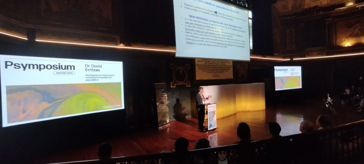 David Erritzoe Psymposium Madrid psicodélicos